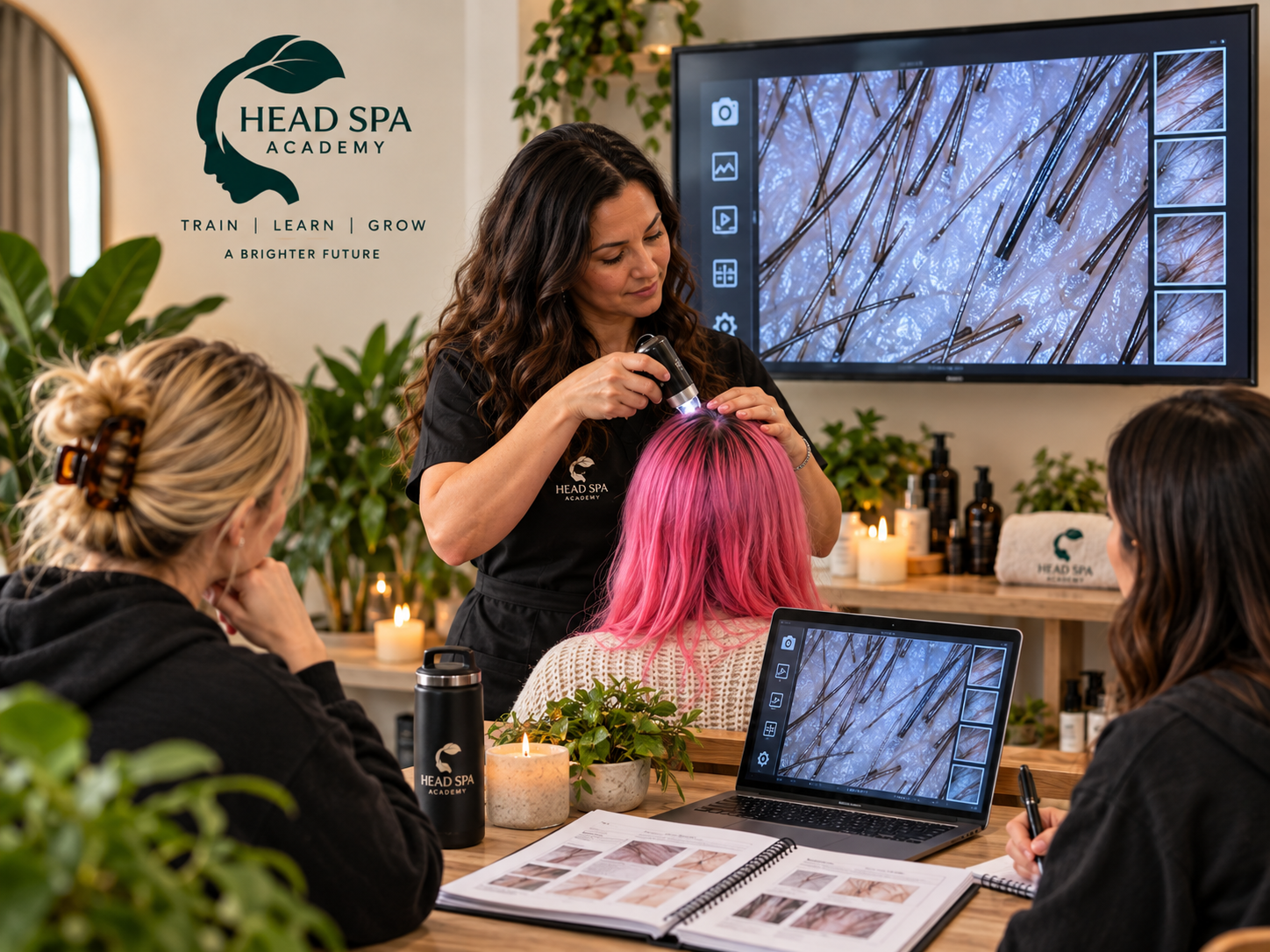 Scalp Therapy Training Course UK Professional scalp therapy training course combining consultation, treatment planning and practical Head Spa skills for beginners and existing therapists.
